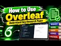 How to Use Overleaf Like a Pro Complete Overleaf Tutorial for Beginners Researchers