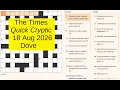 The Times Quick Cryptic 3383