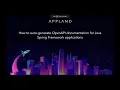 How to auto-generate OpenAPI documentation for Java Spring applications