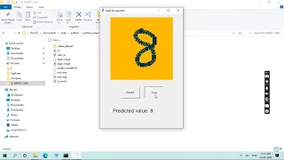 Real Time Digit Recognition using python CNN tkinter