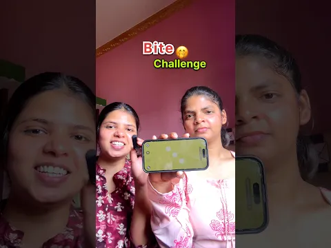 Bite challenge ft sister 🤛|#shorts#shortsfeed
