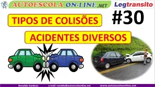 Tipos de Colisões e Acidentes Diversos - DIREÇÃO DEFENSIVA
