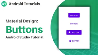 Material Designs Buttons in Android Studio Custom Button Android Studio Android Tutorials