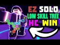 SOLO Hardcore Triumph with Low Skill Tree Full Guide TDS Tower Defense Simulator