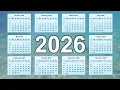 2026 Calendar