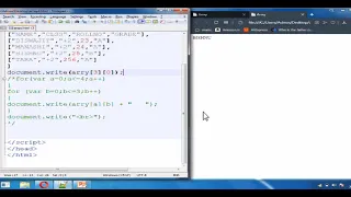 NESTED LOOP and multidimensional array in JavaScript