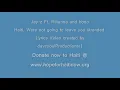 Haiti, Not Gonna leave you stranded(lyrics in video)