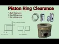 Engine Piston Ring Clearance II Main Engine Piston Clearance II Auxiliary Piston Ring Clearance II
