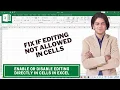 Enable or Disable Editing Directly in Cells in Excel