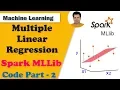 Multiple Linear Regression using Spark PySpark MLLib Coding Part - 2