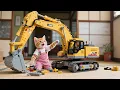 Download Lagu Ginger Kitten Builds a Lego Excavator to Dig for Mama Cat 🐾🧩 😭| Cute Cat Videos