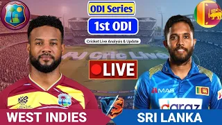 west indies vs sri lanka 1st odi match live score analysis u0026 discussion wi vs sl odi cricket