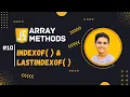 indexOf lastIndexOf Array Methods In JavaScript