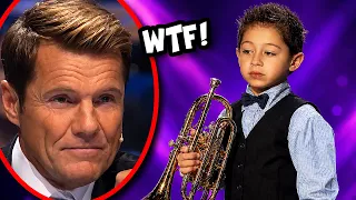 Der Saal SCHMUNZELTE über den 6-Jährigen.. dann spielte er TROMPETE!