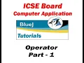 ICSE Board BlueJ Java Programming - Arithmetic Relational and Logical Operator