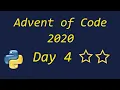 Advent of Code 2020 Day 4 - using Python
