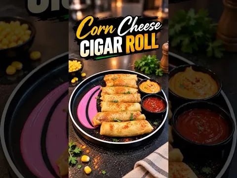 Corn Cheese Cigar Roll #cookwithchefmasaroor