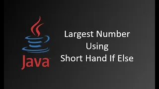 Ternary Operator Short Hand If Else Java Tutorials Java Tutorials for Beginners