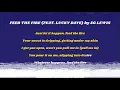 Feed the Fire (feat. Lucky Daye) - SG Lewis | Unofficial Lyric Video