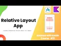 Relative Layout App - Learn Android from Zero