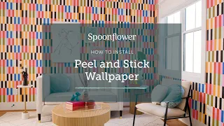 How to Install Spoonflower s Peel and Stick Wallpaper Spoonflower