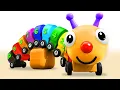Aprende a contar y los colores en espanol con la oruga de madera Tino - Educativos para ninos