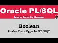 Boolean DataType in PLSQL Boolean DataType in ORACLE KSDTechno Space
