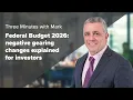 Federal Budget 2026 Negative gearing changes explained for investors Three Minutes with Mark