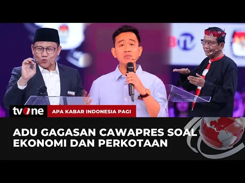 Adu Gagasan Cawapres Soal Ekonomi dan Perkotaan