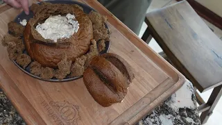 How to do an Easy Appetizer Dried Beef Dip in a Pumpernickel Bread Bowl