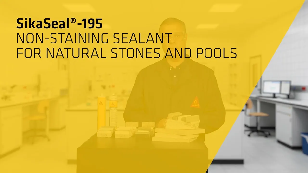 SikaSeal-195 : un mastic silicone pour pierre naturelle, piscines et zones humides