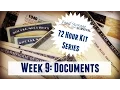 72 Hour Emergency Kit Series Week 9 Documents