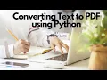 converting text file to pdf using python - 2020