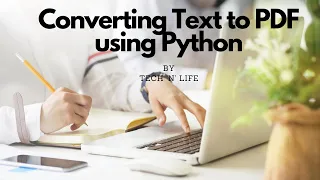 converting text file to pdf using python - 2020