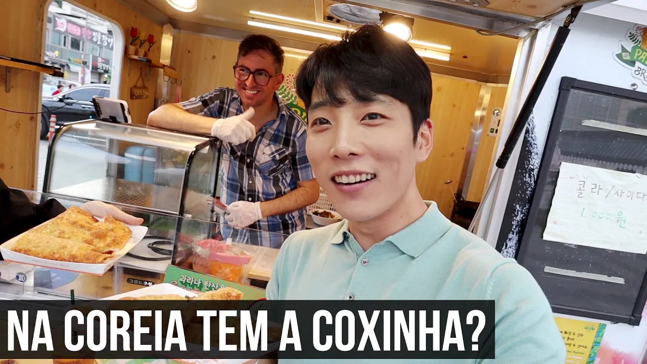 PROVANDO COMIDAS BRASILEIRA NA COREIA: PASTEL E COXINHA