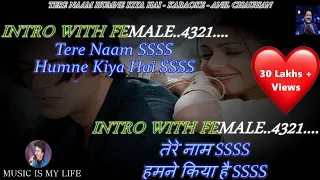 tere naam humne kiya hai karaoke with scrolling lyrics eng u0026 