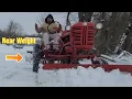 Farmall Cub Plowing Snow Will the Rear Weight Make a Difference