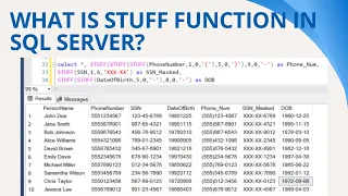 69 What is Stuff function in sql server