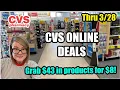 CVS ONLINE DEALS THRU Grab 43 for just 8