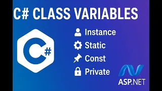 Variables in a Class in C Instance Static Constant Private Variables Explained