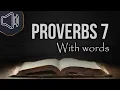 The book of Proverbs chapter 7 KJV Bible reading