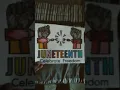Here I colored in this Juneteenth coloring page
