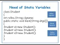 Static Variables in java in Telugu JAVA in Telugu Lecture-21