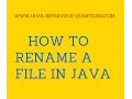 How to rename a file in java