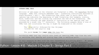 Python - Lesson