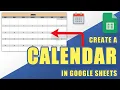 TUTORIAL Create a Printable Monthly 2022 CALENDAR in Google Sheets Easy
