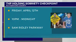 Tennessee Highway Patrol holding sobriety checkpoint
