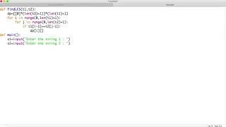 Dynamic programming longest common subsequence code in python