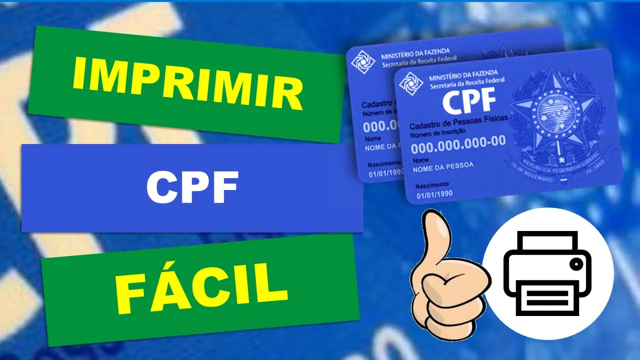 Aprenda passo a passo como fazer para imprimir o seu CPF online através do site da Receita Federal. . 