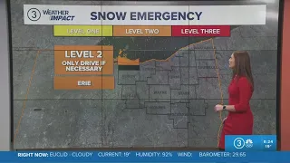 Erie County issues Level 2 snow emergency